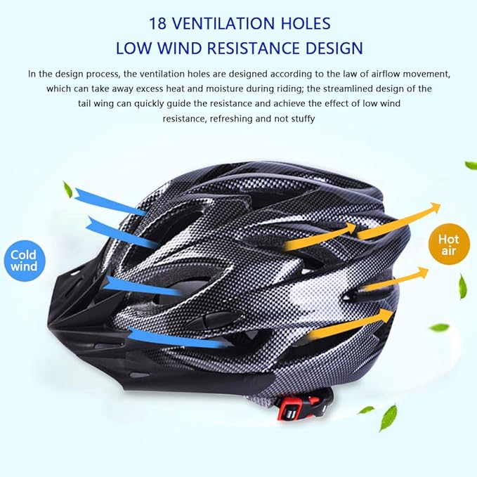 Cascos de Bicicleta para Adultos con 2 pares de Gafas de Protección y Luz Trasera, Casco de Ciclismo Fresco para Adultos para viajeros urbanos, montaña, tamaño Ajustable， para Hombres y Mujeres