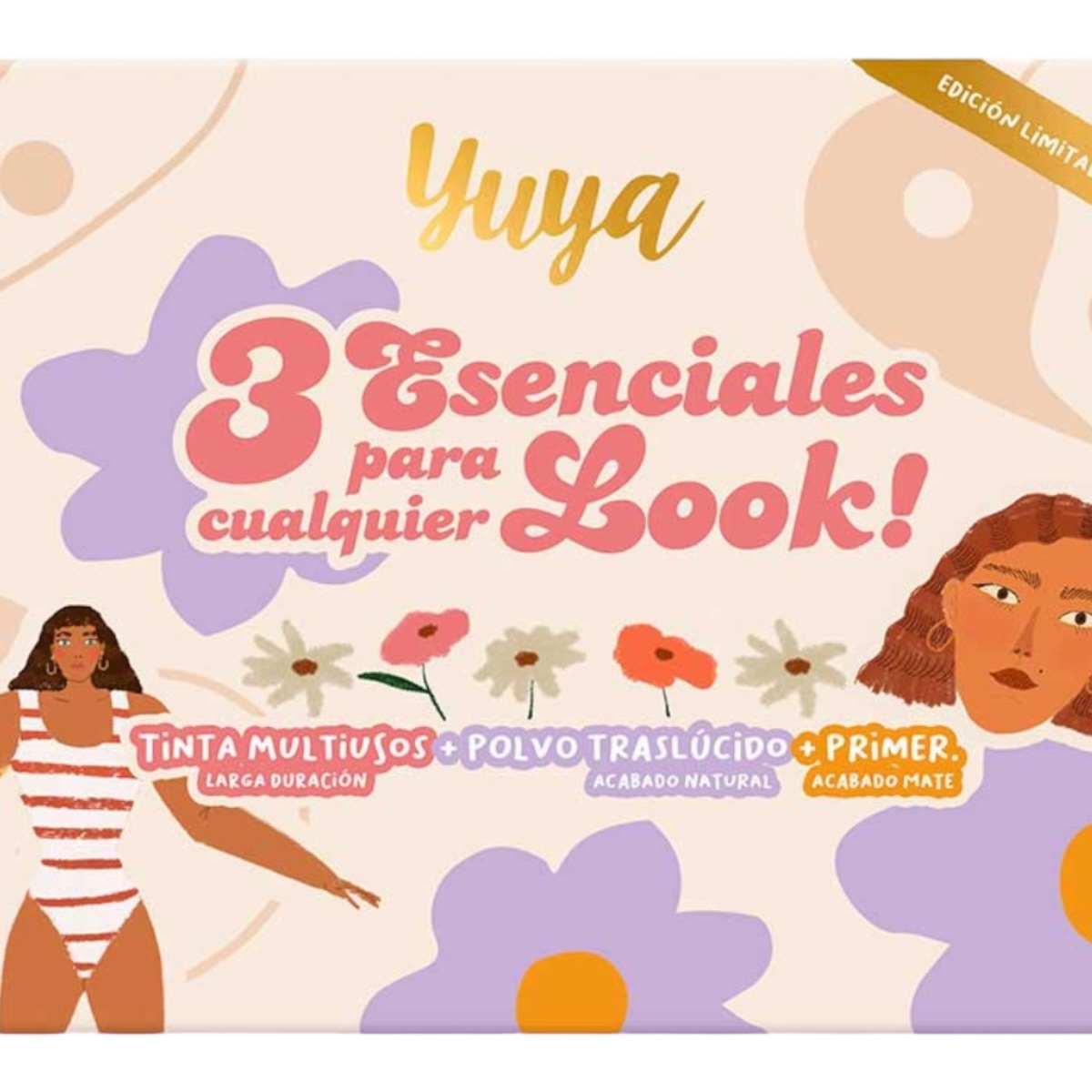 Set Yuya 3 Esenciales Tinta, Polvo Traslucido Y Primer Mate