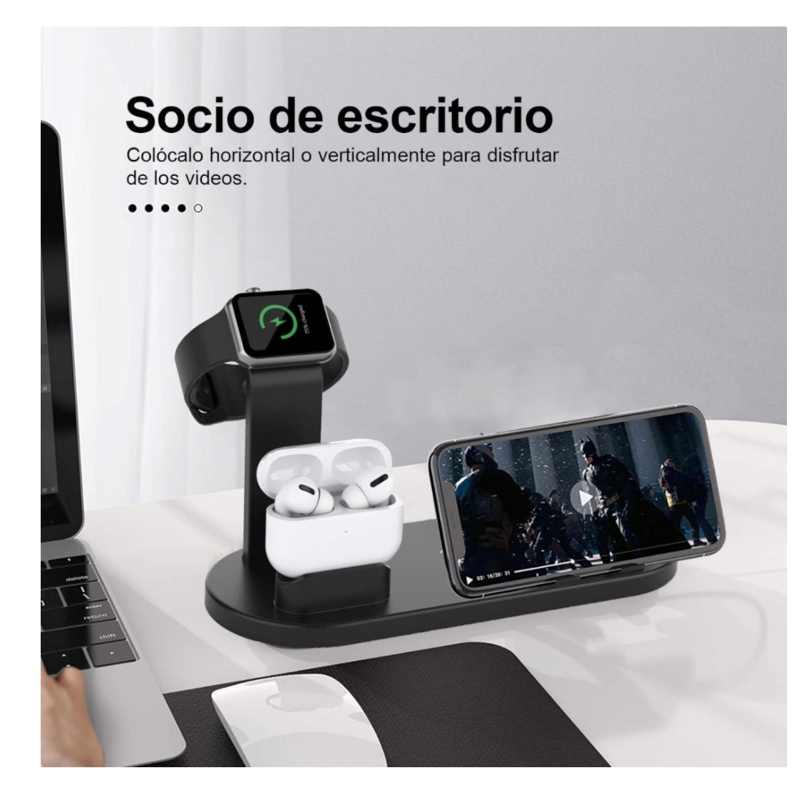 Kamysen Cargador Inalámbrico 6 En 1,soporte De Carga Inalámbrica