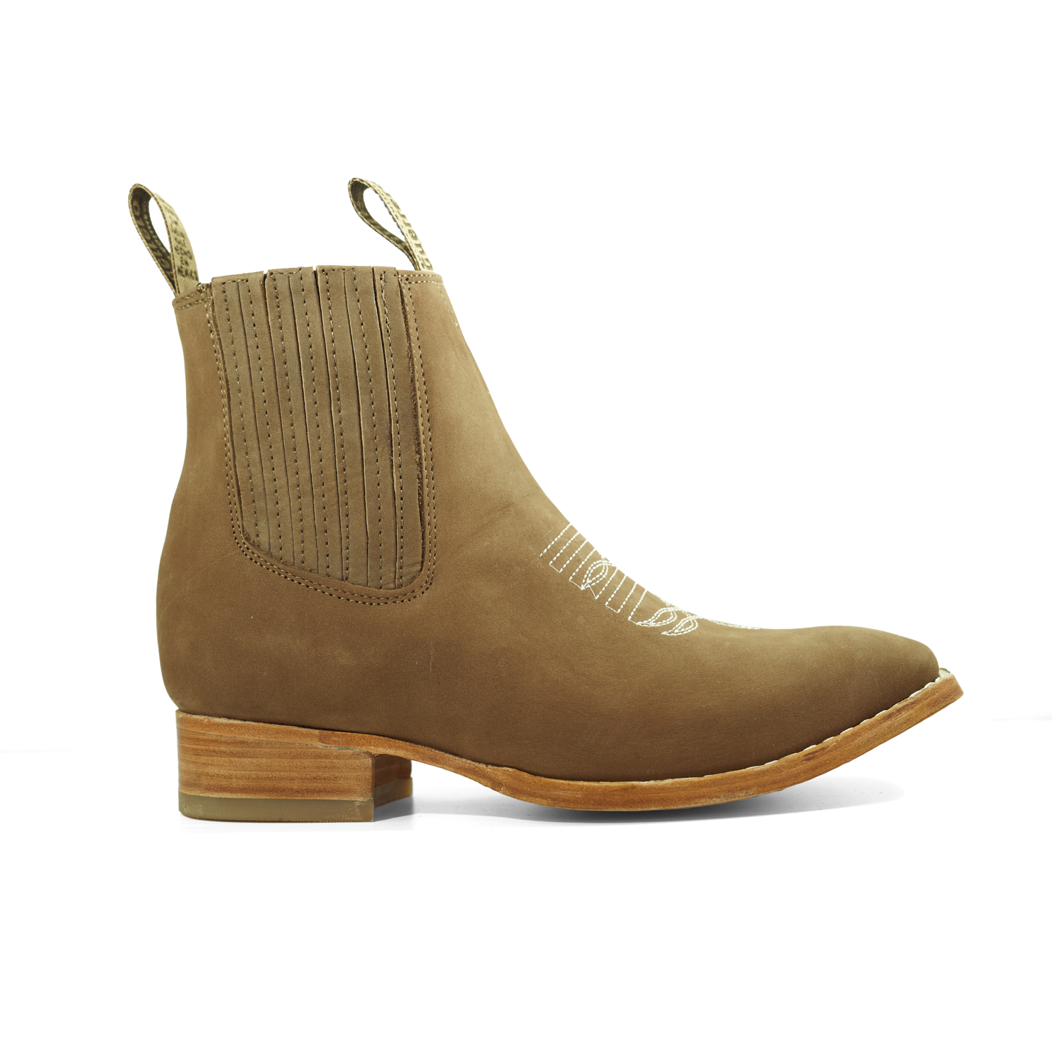 Botas punta cuadrada casuales vaqueras 100% piel botines charros