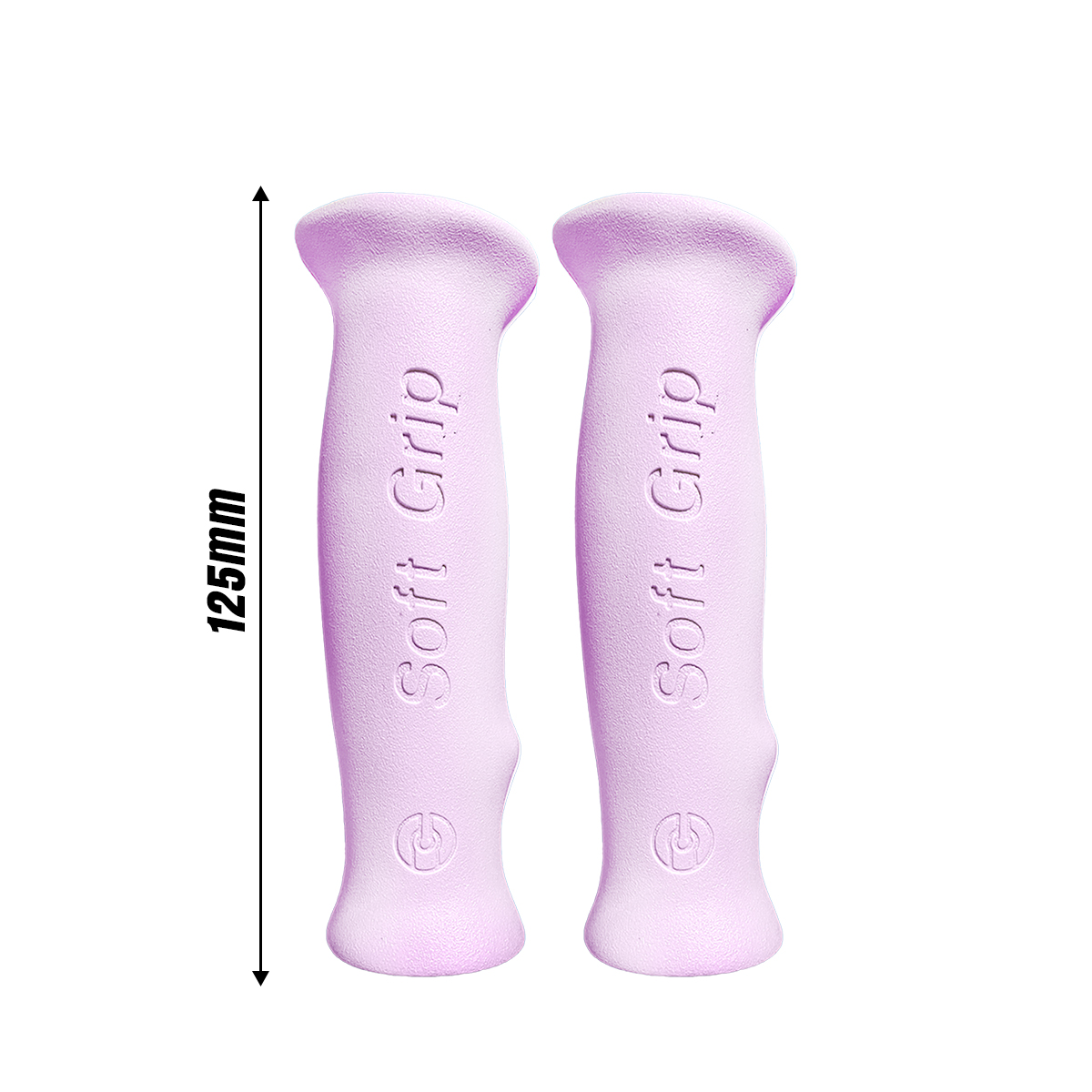 Puños Bicicleta Vintage Ergonómicos Hule 125mm Rosa.