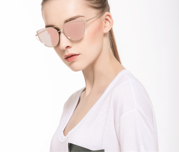 Lentes De Sol Sao Paulo Pink Efecto Espejo- Blanco Sunglasses