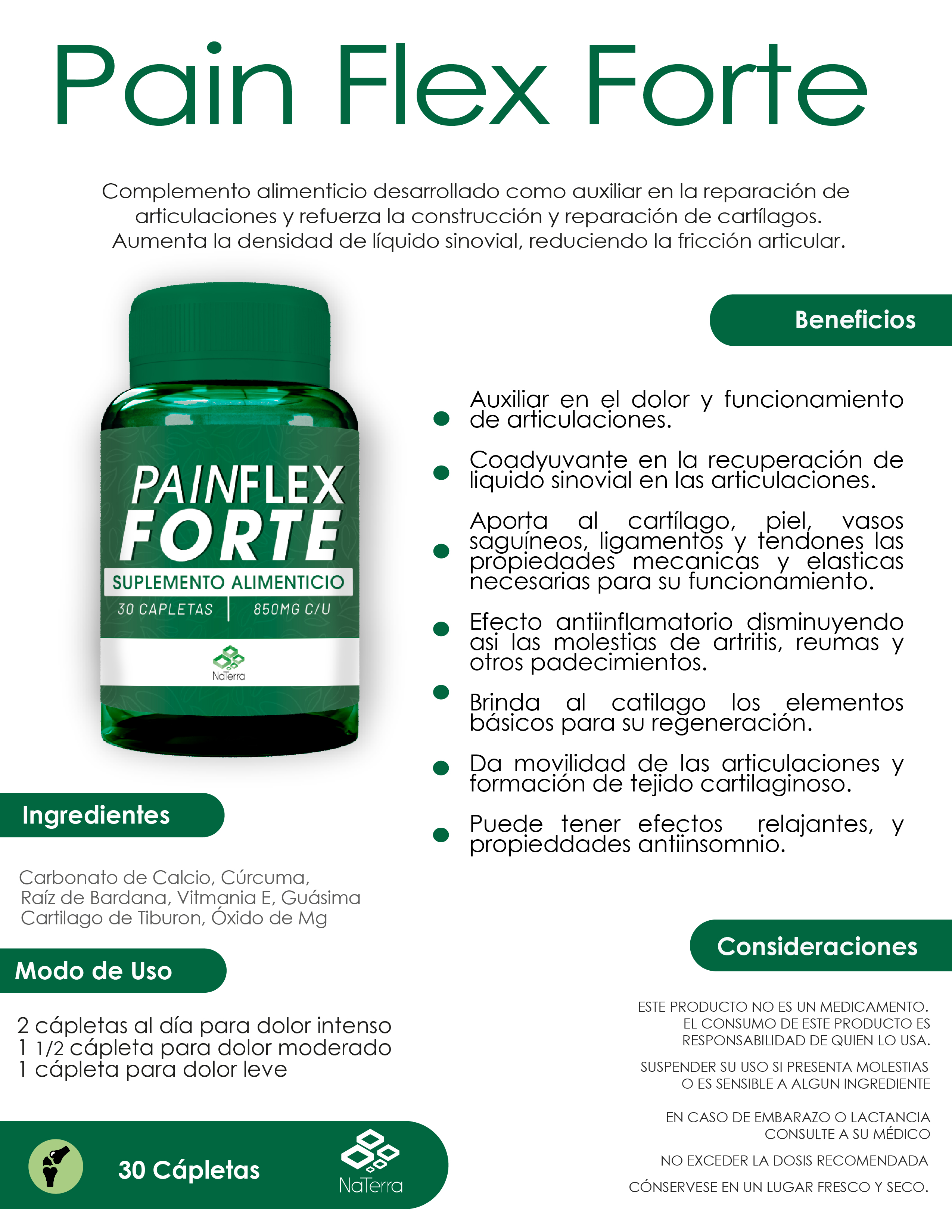 Pain Flex Forte 30 capletas