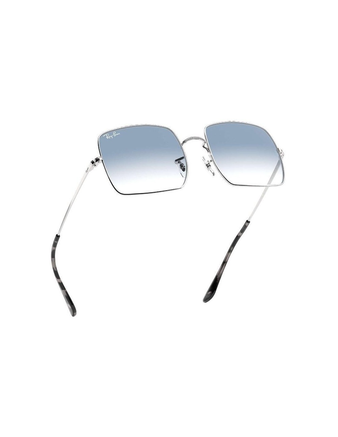 Lentes de sol Ray Ban Rb1971 91493f Square Azul Degradado Plateado Original 