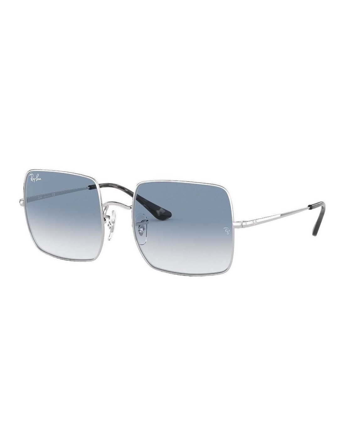 Lentes de sol Ray Ban Rb1971 91493f Square Azul Degradado Plateado Original 