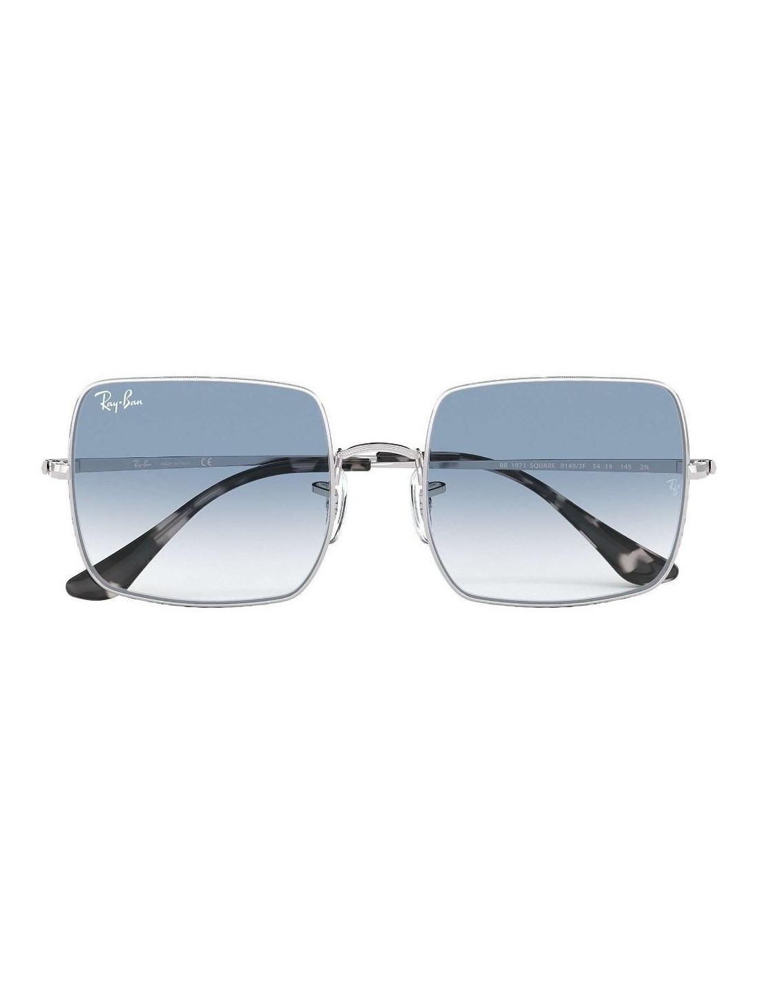 Lentes de sol Ray Ban Rb1971 91493f Square Azul Degradado Plateado Original 