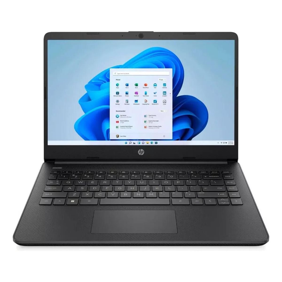 Laptop HP 14-fq1035cl Ryzen 7 16gb 512gb 14Pulg HD Pantalla Táctil w11h Black