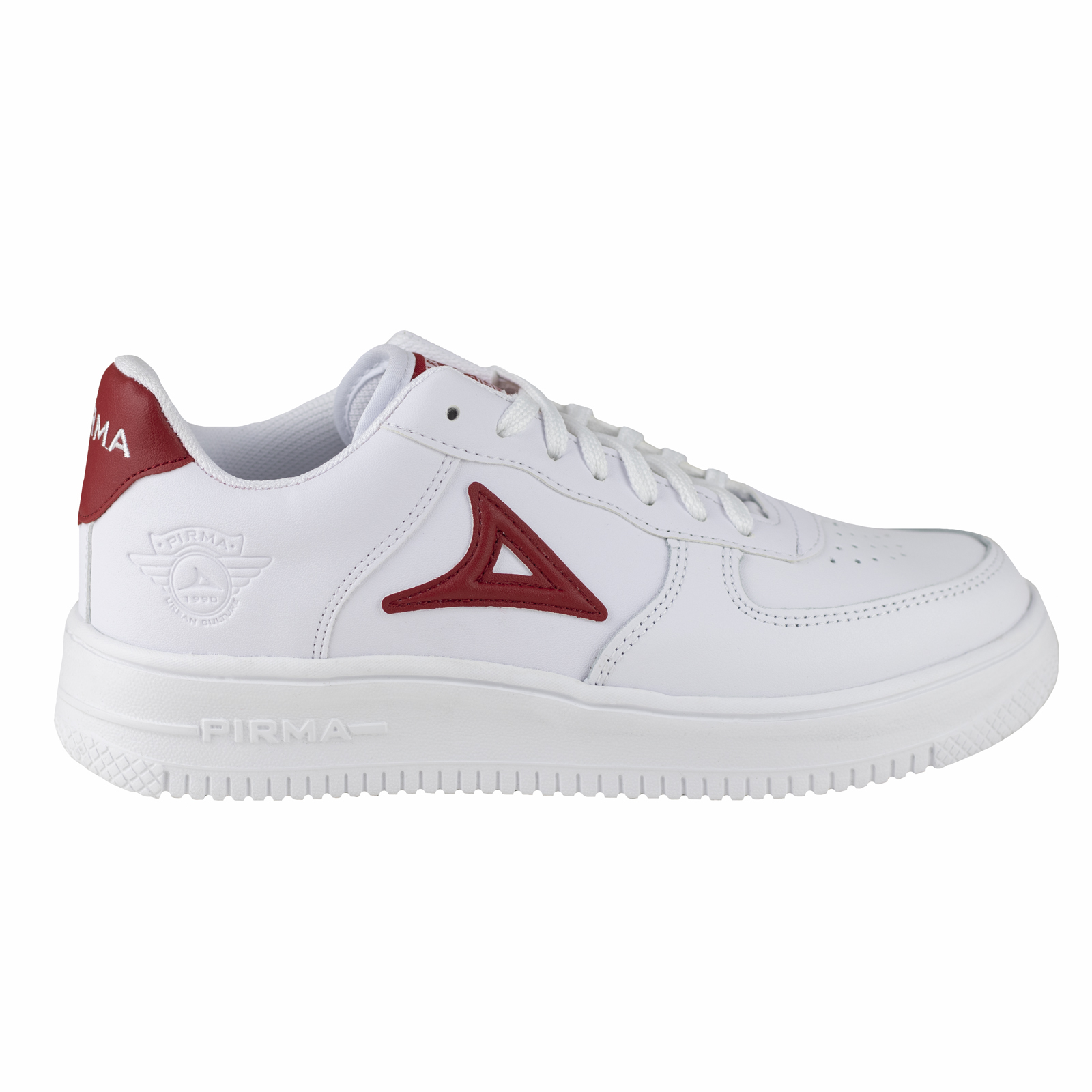Tenis Plataforma Blanco Rojo Pirma Urbanos Hombre Mujer 5002.
