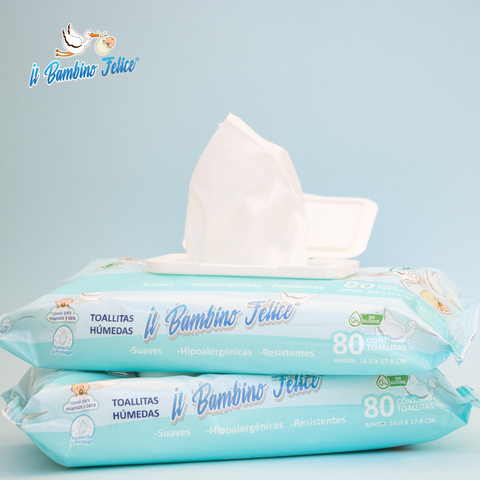 Toallitas Húmedas Para Bebé Bambino Felice 480 Toallas - 6pz