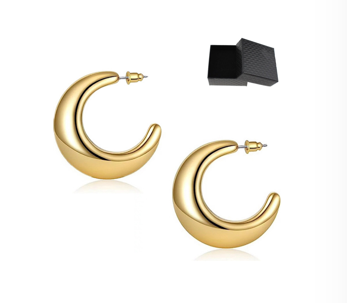 Aretes De Oro De Gota Grandes Para Mujer.