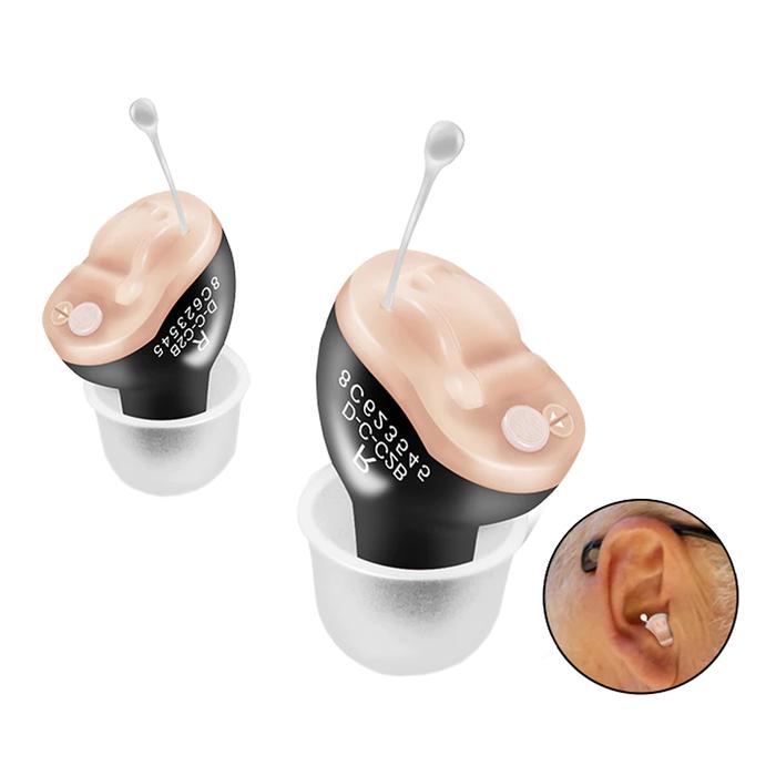 Sordera Aparatos Auditivos, MXHBK-001-16, 1 par, Negro, 200Hz -7645Hz, 27,6dB, 1,3V, Batería A10, Plástico ABS,, HearingBlak.