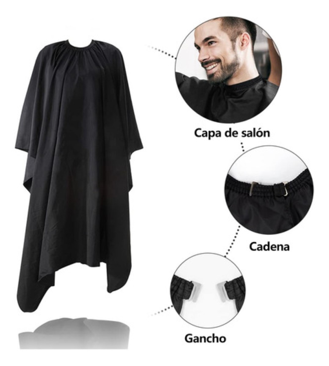 "Juego De Tijeras Para Cortar Cabello Profesional Barbero 10 negro "