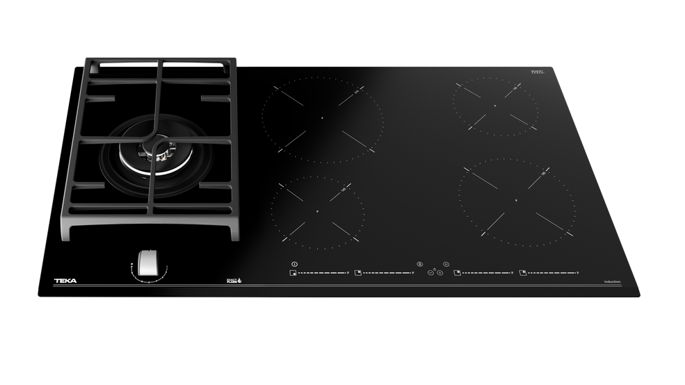 Parrilla Híbrida Gas Eléctrica Empotrar Teka JZC 95314 ABB BK 90 cm 5 Quemadores.