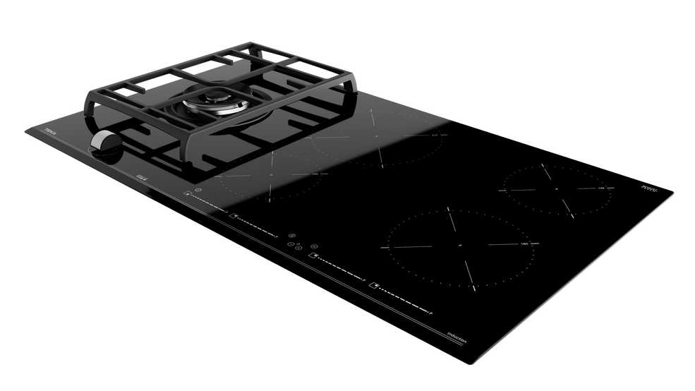 Parrilla Híbrida Gas Eléctrica Empotrar Teka JZC 95314 ABB BK 90 cm 5 Quemadores.