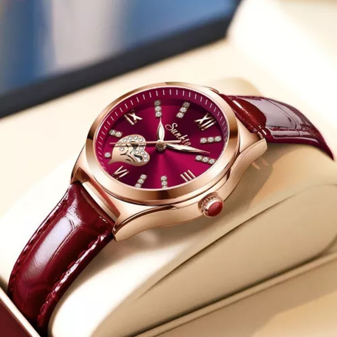 Reloj De Pulsera De Cuarzo Moderno Para Mujer, Resistente Al