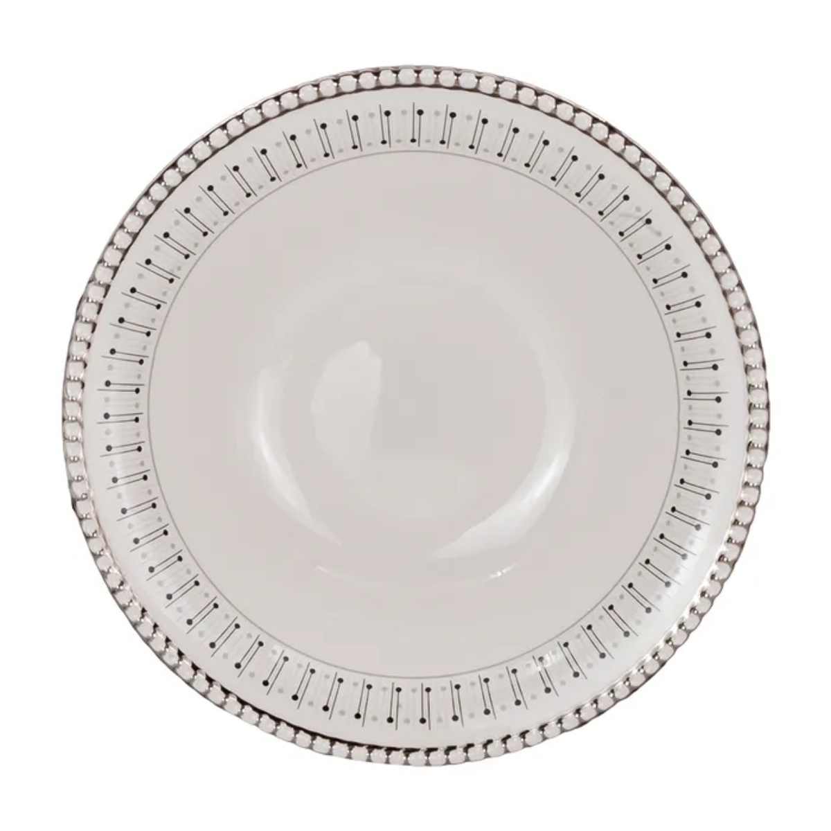 Vajilla Elegante de Cerámica Corona Avant 16 Piezas - Blanco.