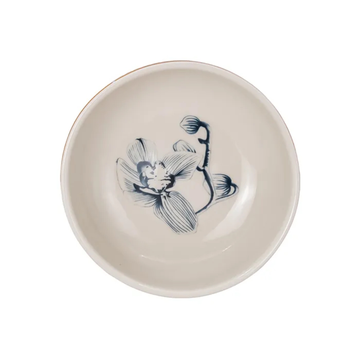 Vajilla de Cerámica Corona Cattleya 4 Personas Decorada - Blanco.