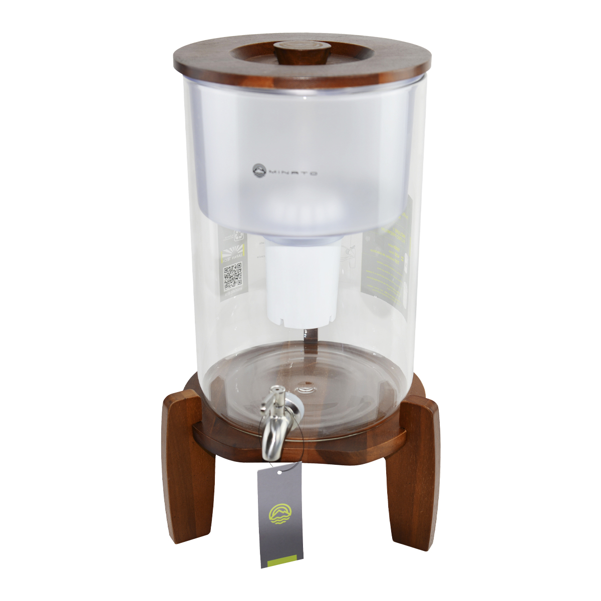 Purificador de Agua 9 litros de Vidrio Borosilicato. Incluye 1 Filtro