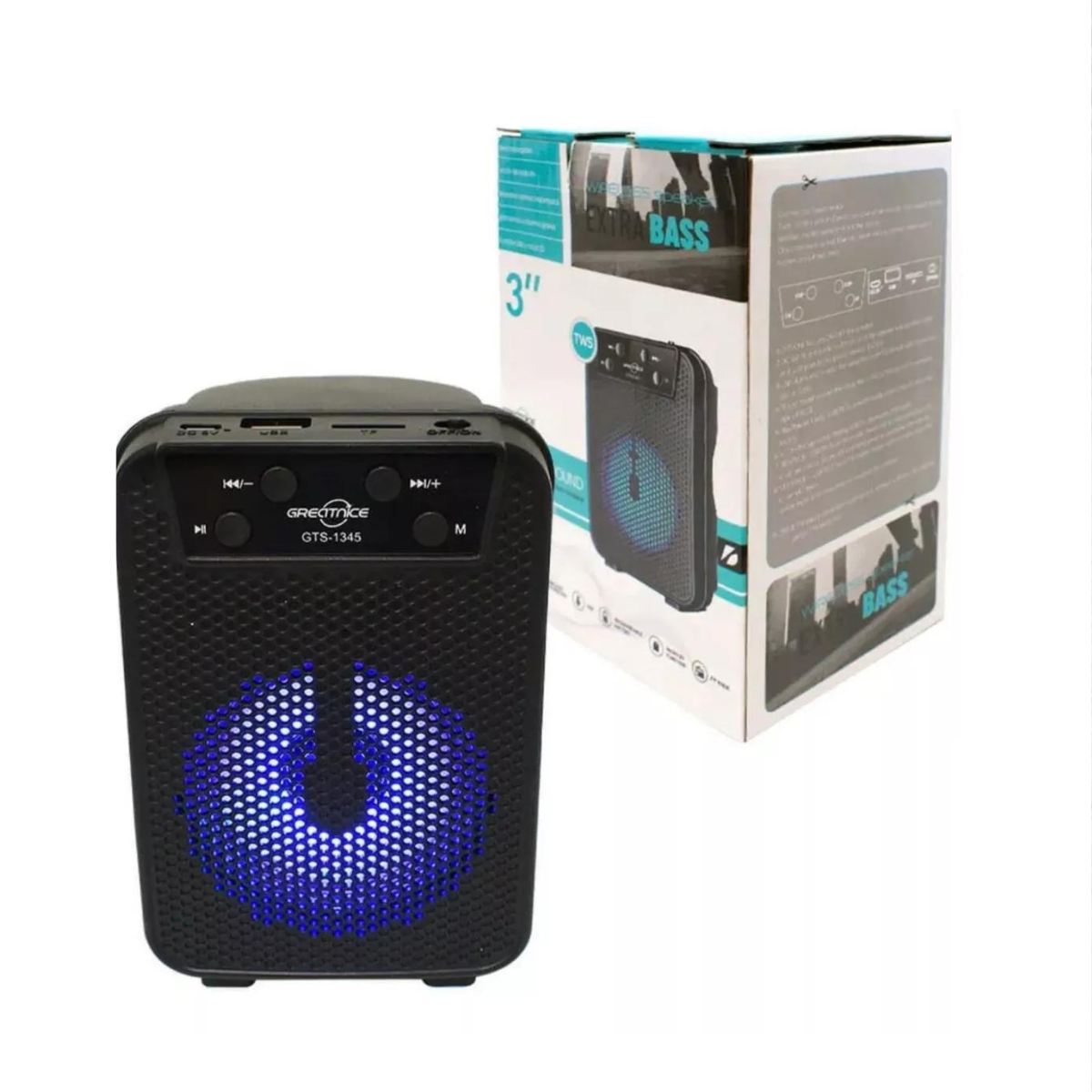 Bocina 3 Pulgadas Link Bits Portátil Bluetooth Radio Fm