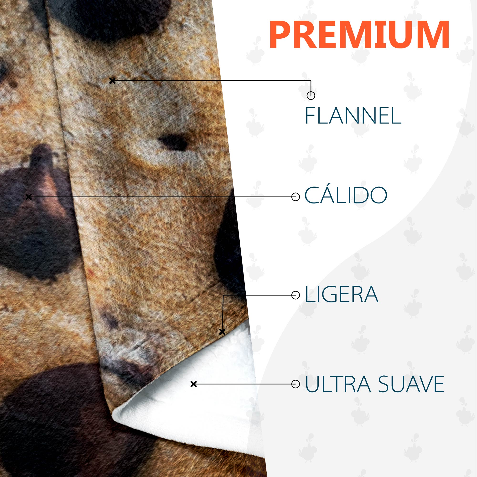 Cobija Manta Frazada De Diseño De  Galleta Suave Y Ligera Alta Calidad.