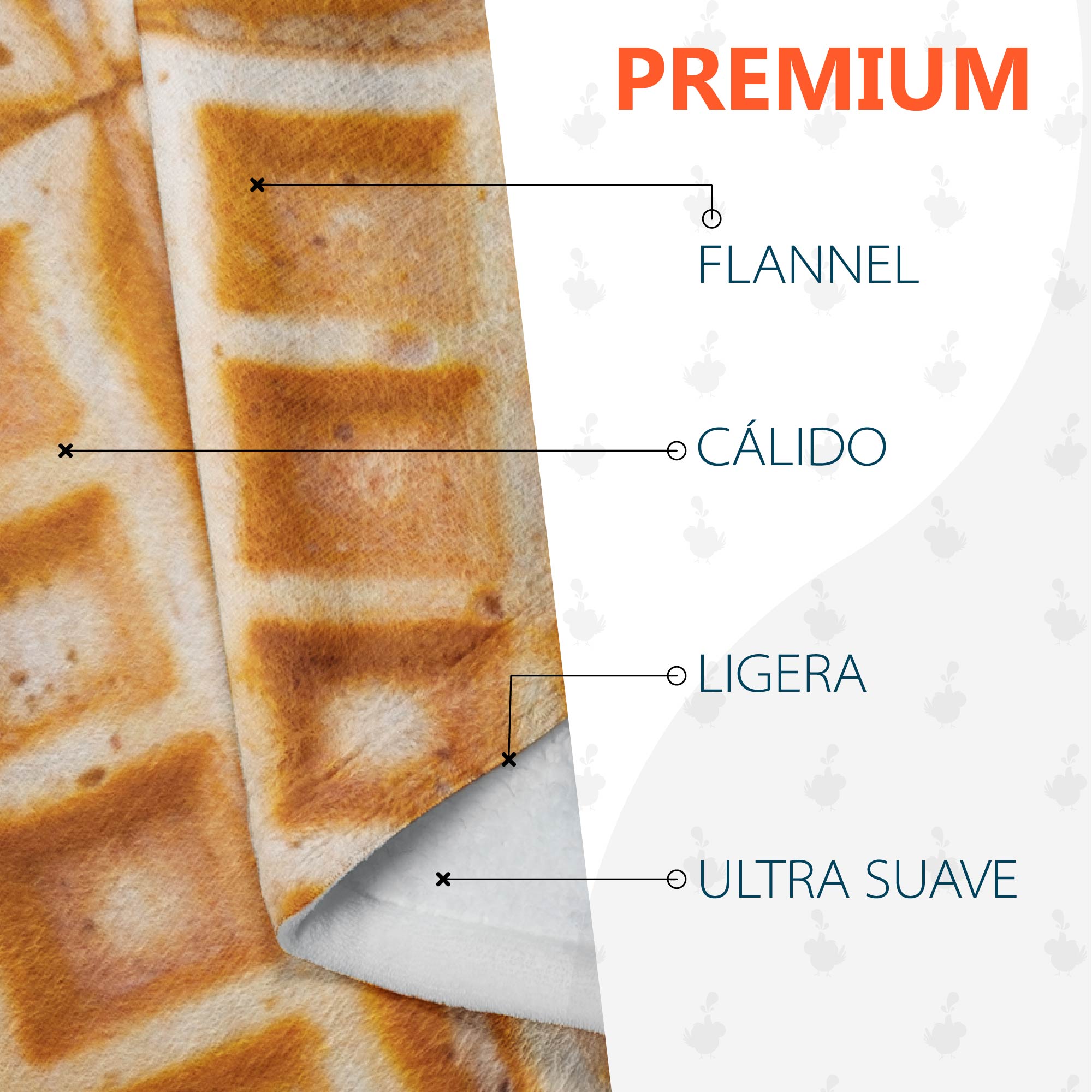 Cobija Manta Frazada De Diseño De Waffle Suave Y Ligera Alta Calidad.