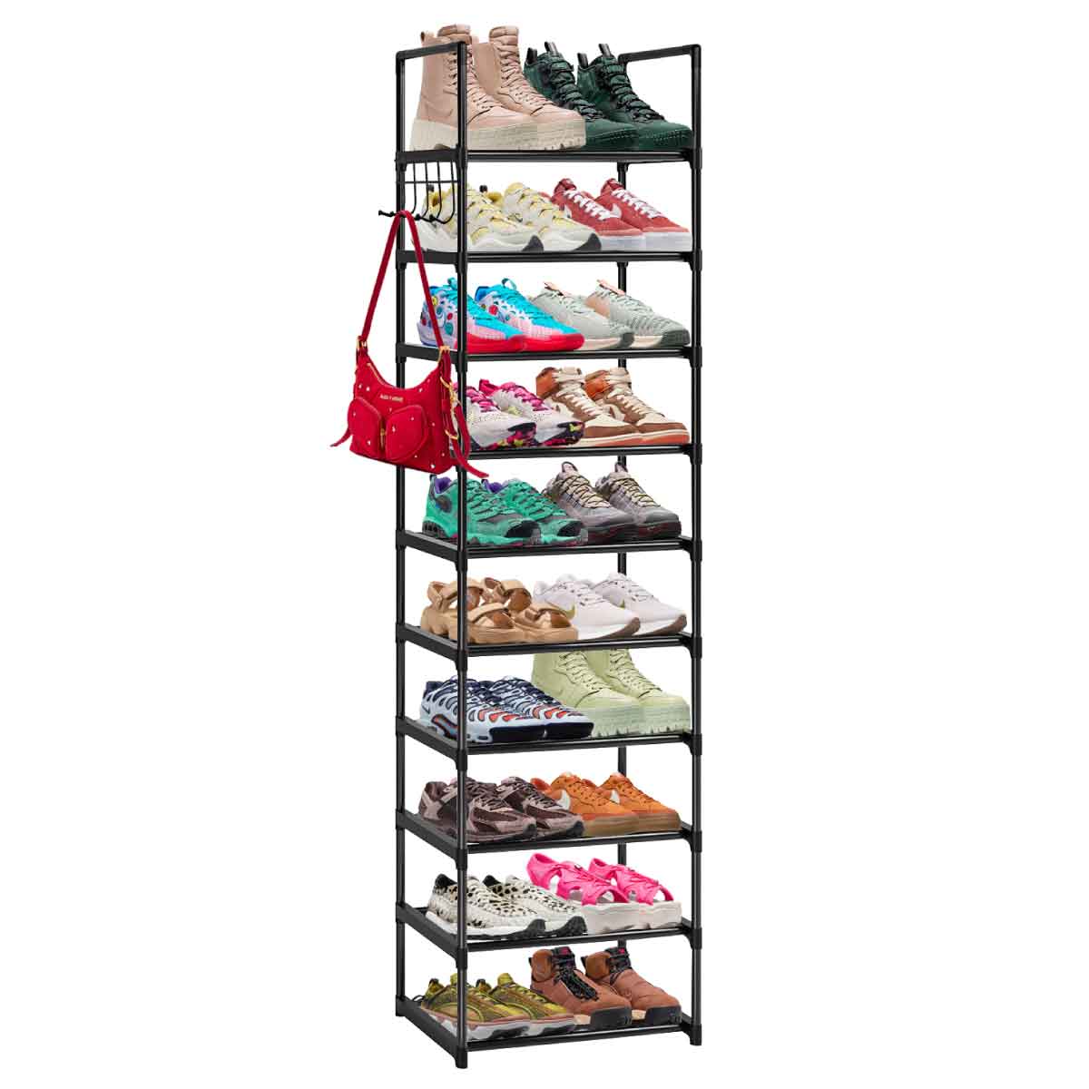 Zapatera 10 Niveles Rack Multifuncional Closet Organizador.