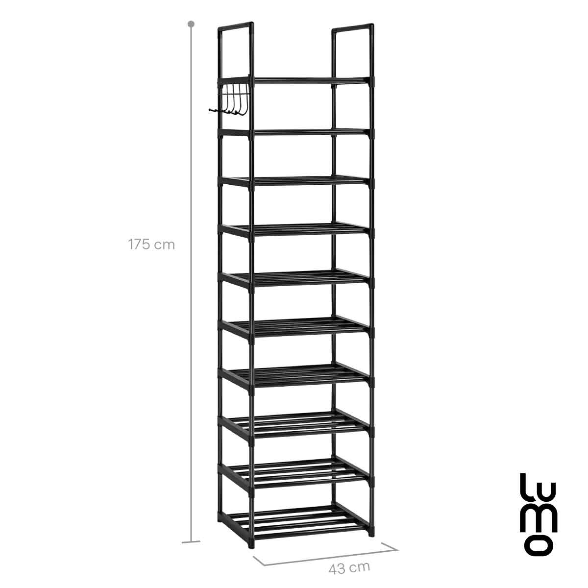 Zapatera 10 Niveles Rack Multifuncional Closet Organizador.
