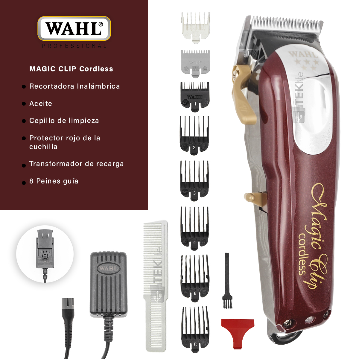 Cortadora De Cabello Magic Clip Inalámbrica Profesional