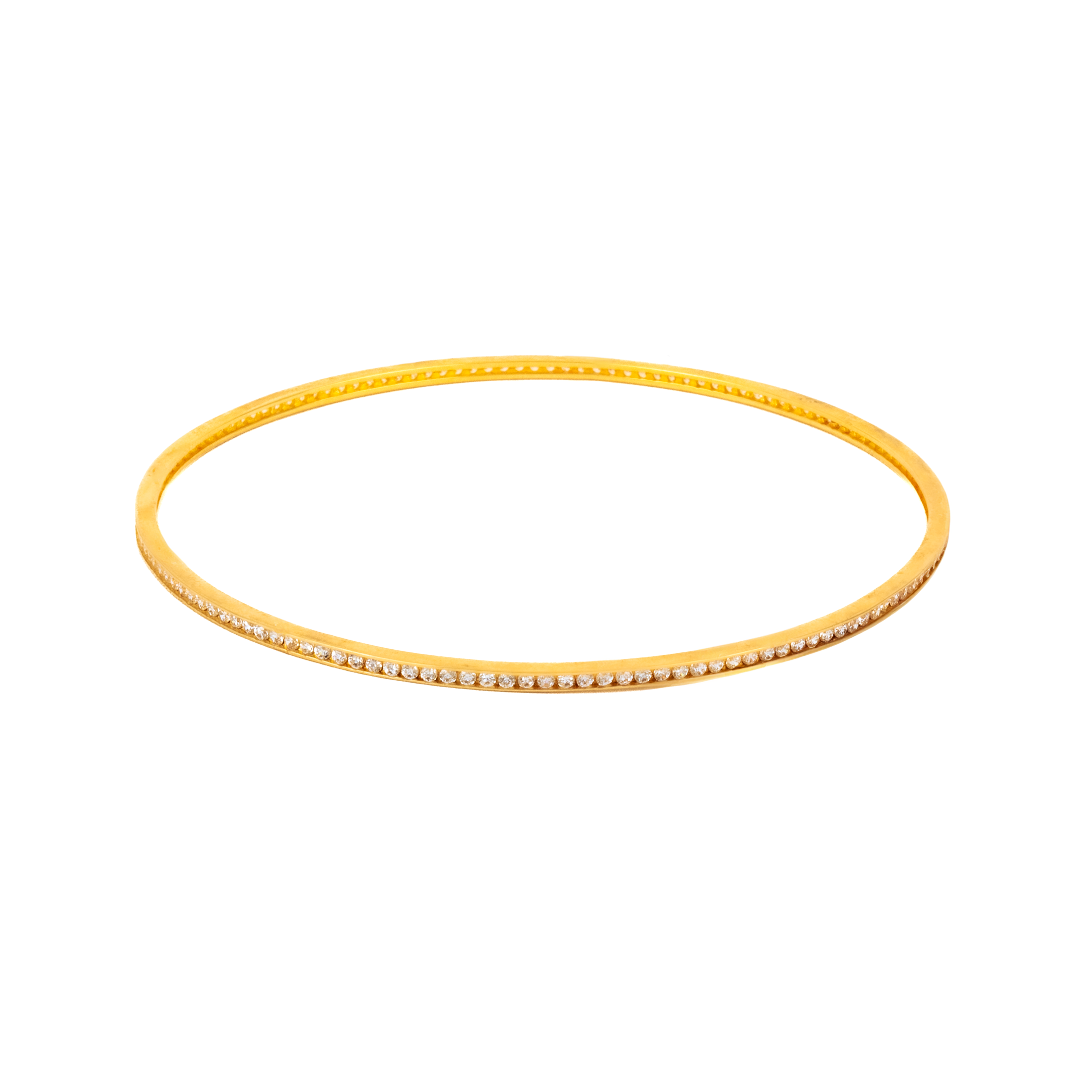 Semanario 3 Oros con circonias. Oro 14 Kilates. Oro Fino Joyería