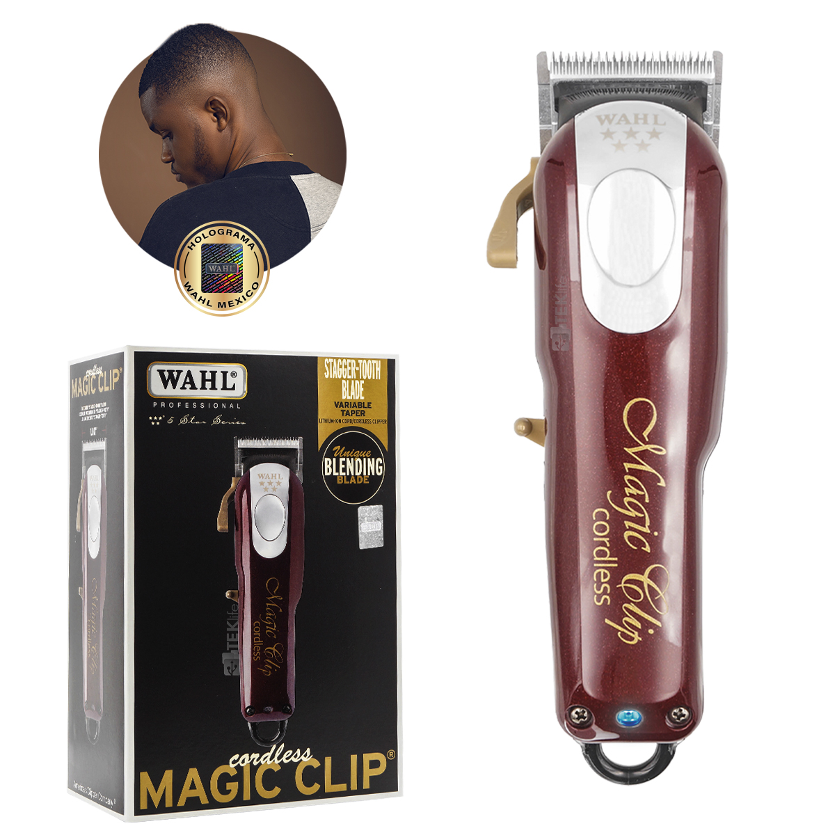 Cortadora De Cabello Magic Clip Inalámbrica Profesional