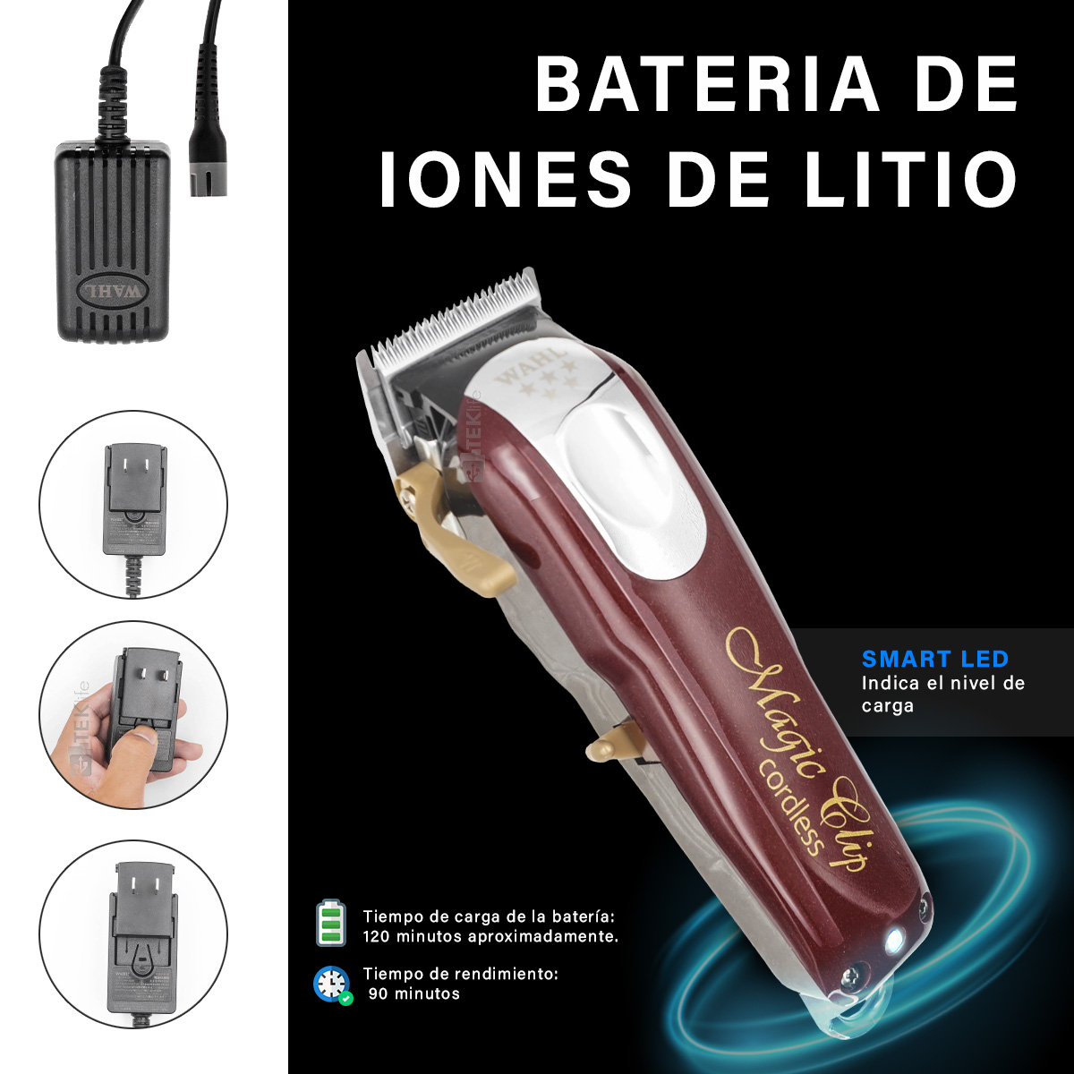 Cortadora De Cabello Magic Clip Inalámbrica Profesional