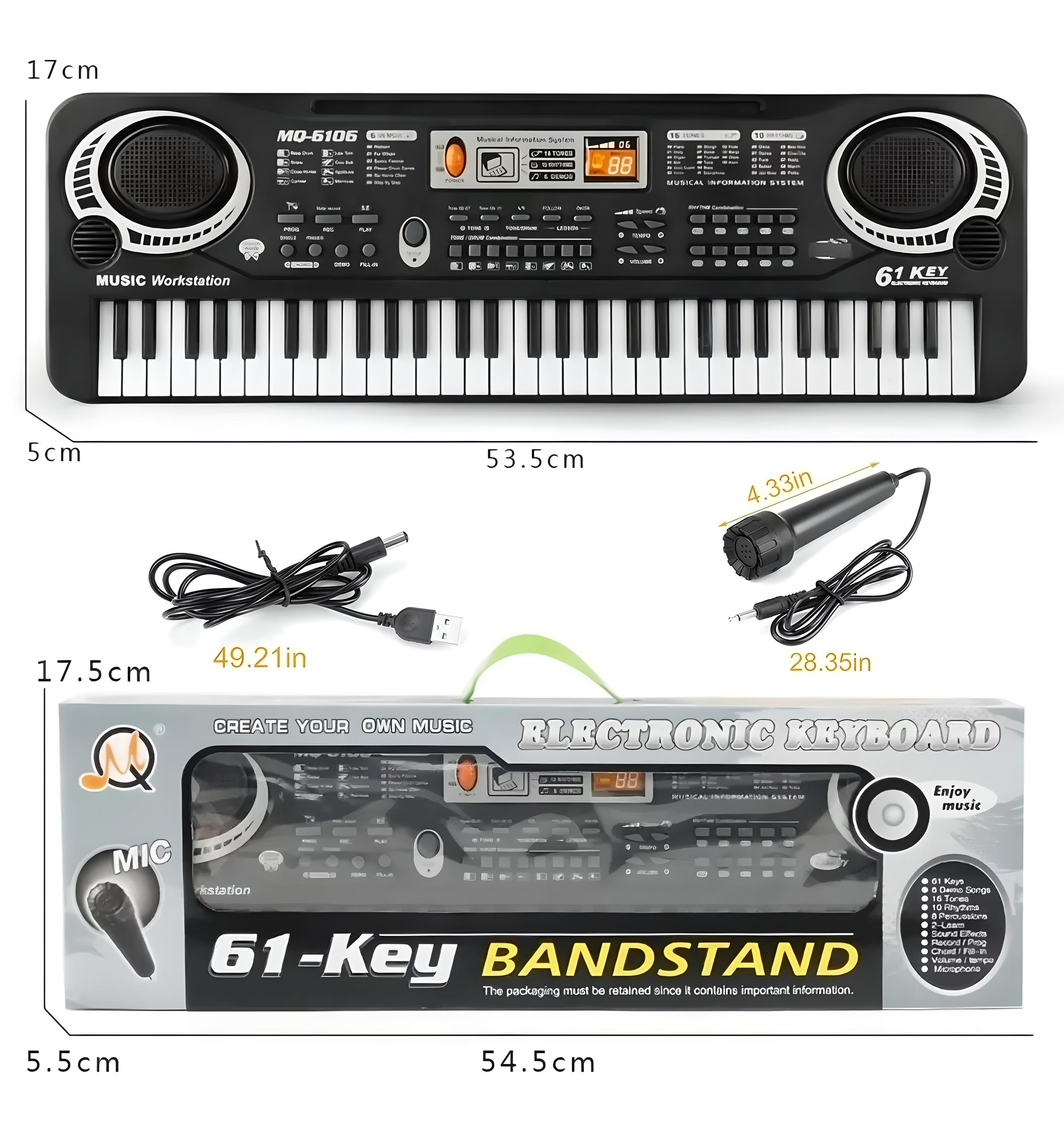 Teclados Piano Digital 61 Teclado Musical Digital Para Niños