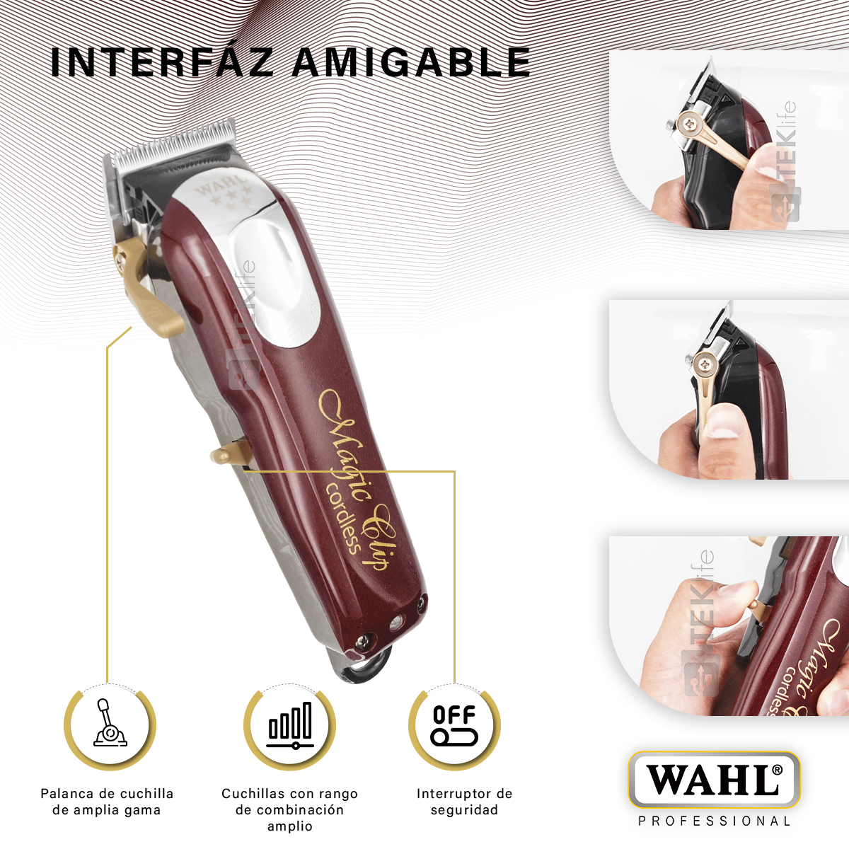 Cortadora De Cabello Magic Clip Inalámbrica Profesional
