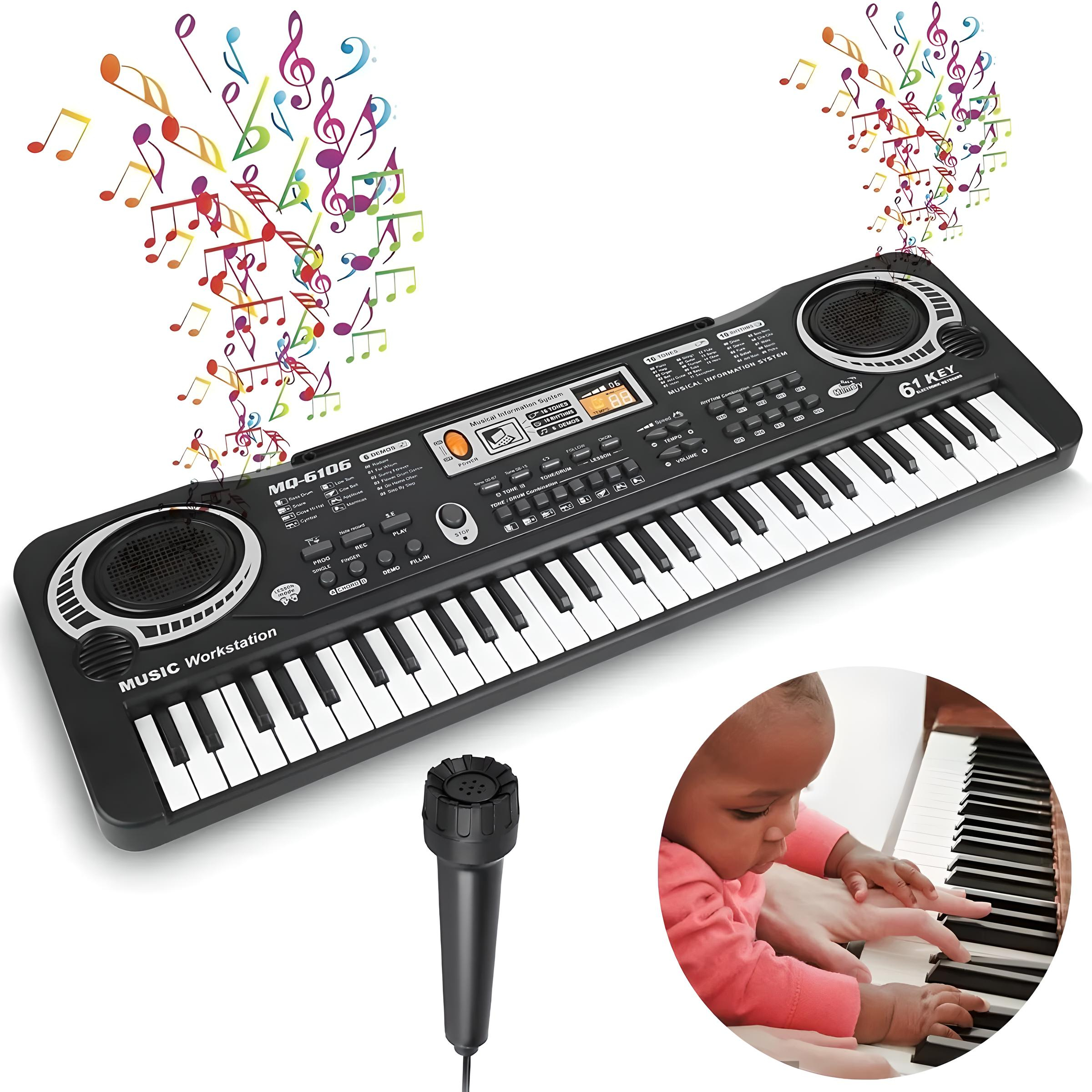 Teclados Piano Digital 61 Teclado Musical Digital Para Niños