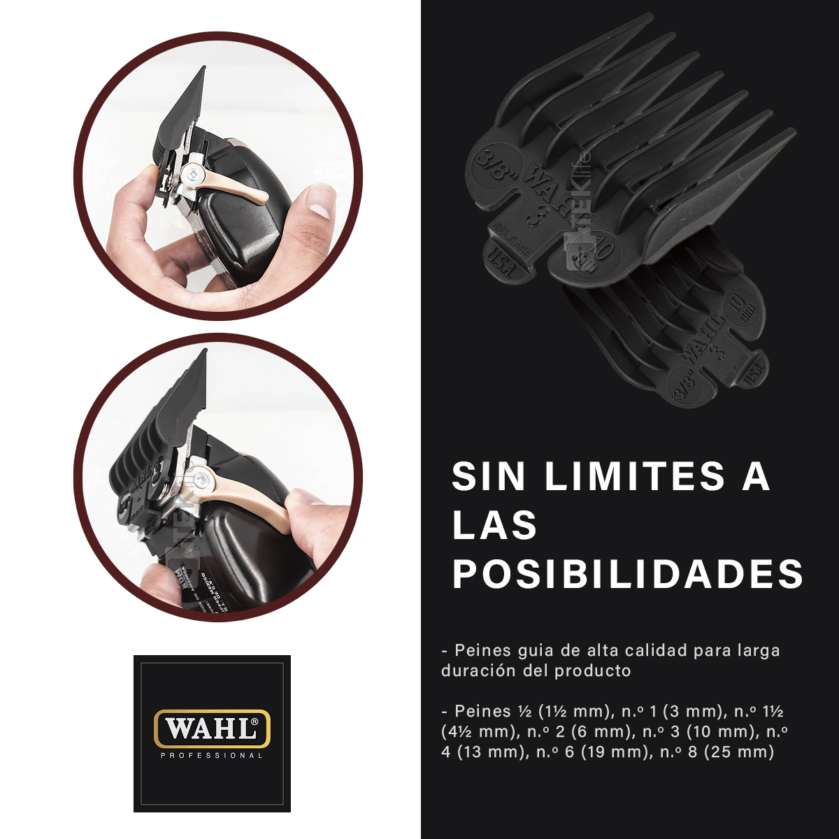 Cortadora De Cabello Magic Clip Inalámbrica Profesional