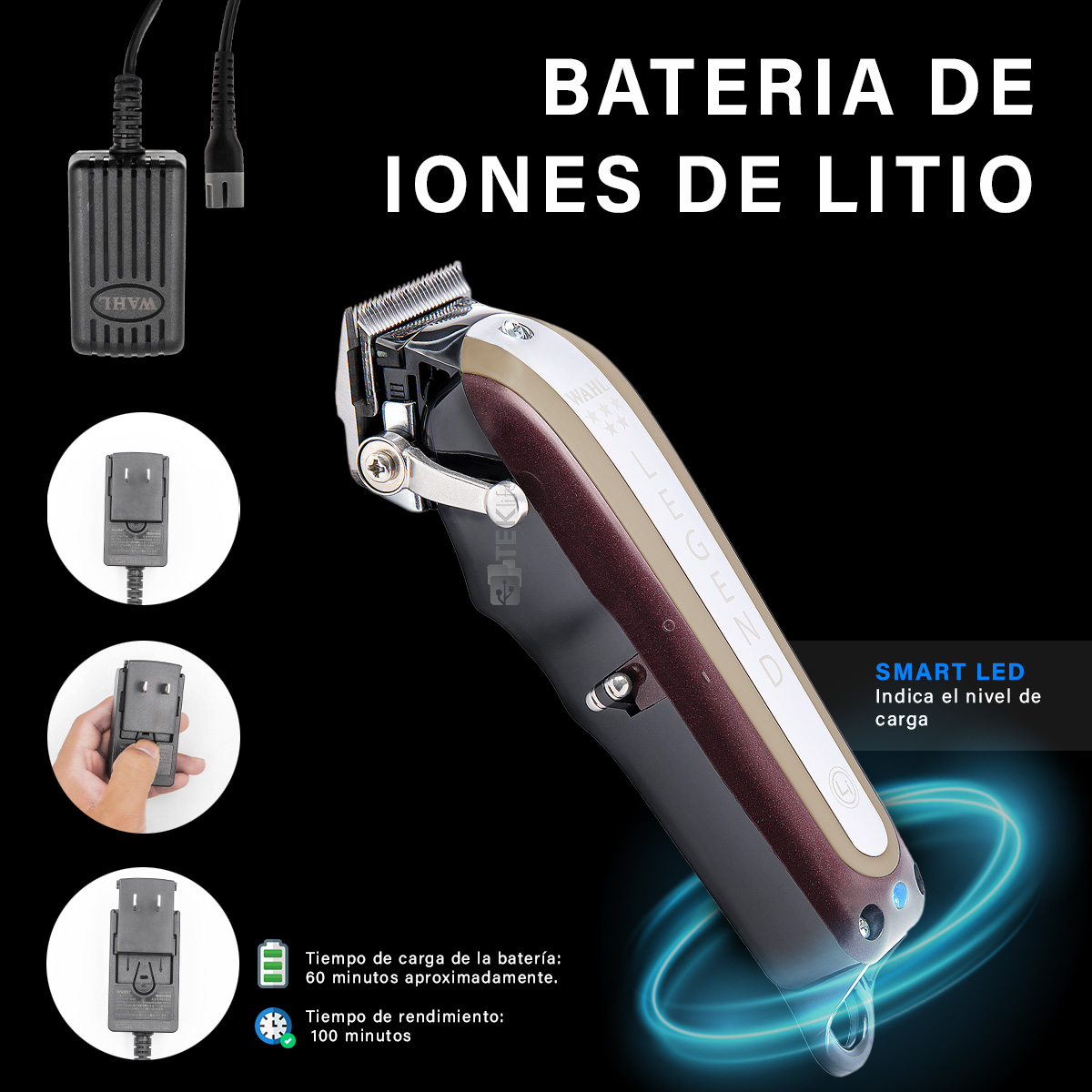 Maquina Wahl Cortadora Profesional Legend Cordless