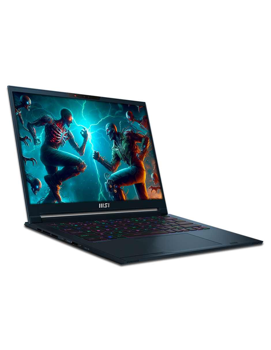 Laptop Gamer MSI Stealth Studio Gaming, Intel Core i7, Memoria 16GB, SSD 1TB, Pantalla 14", RTX 4060, Windows 11 Home. Teclado versión en inglés.