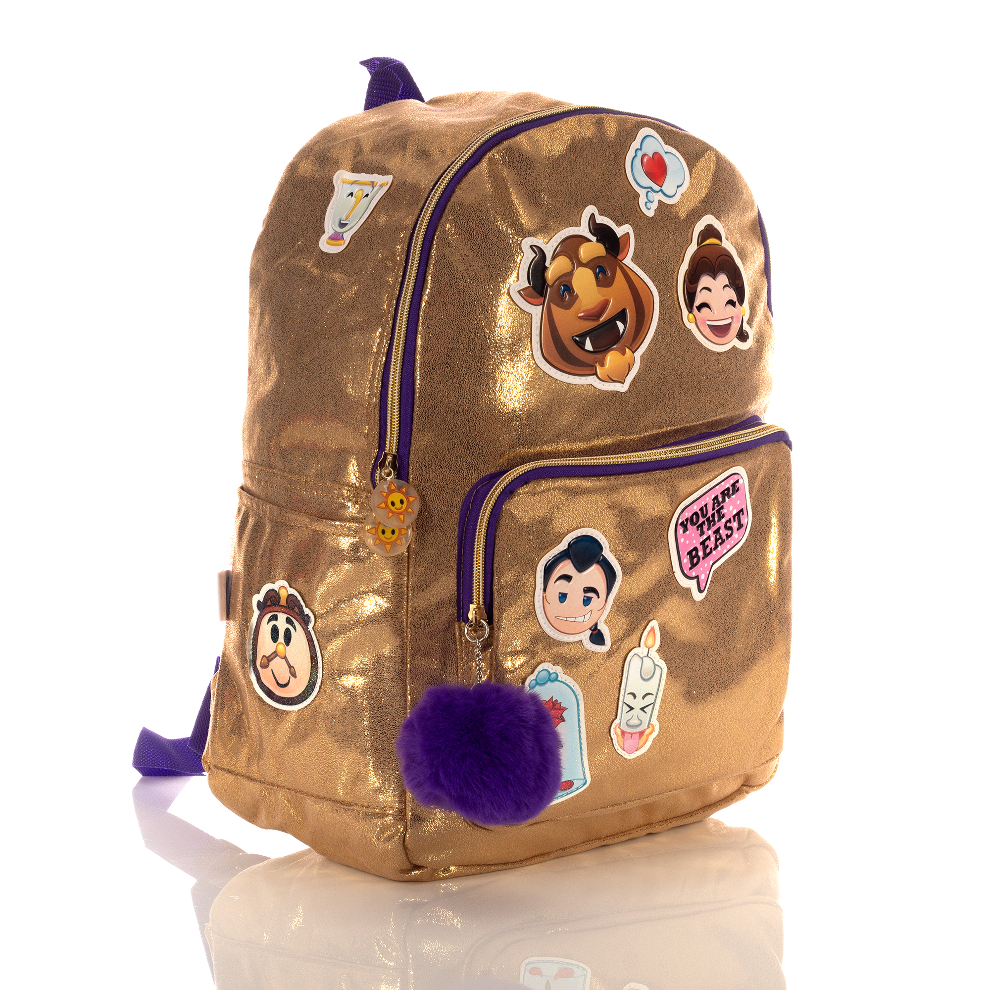 Mochila Disney emoji La bella y la bestia.