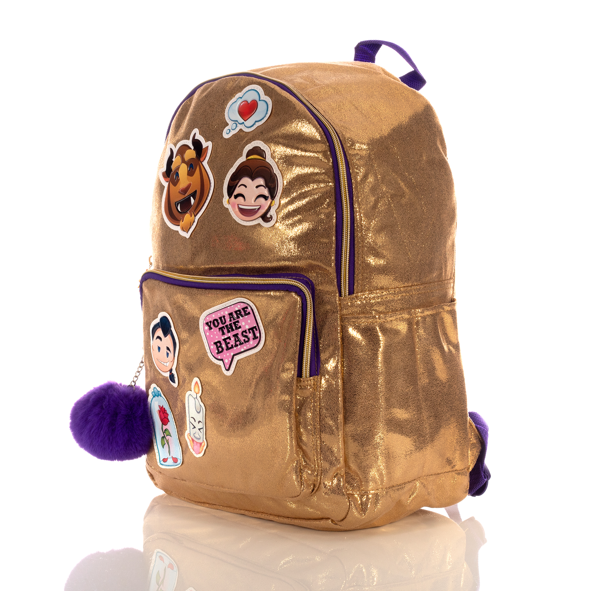 Mochila Disney emoji La bella y la bestia.