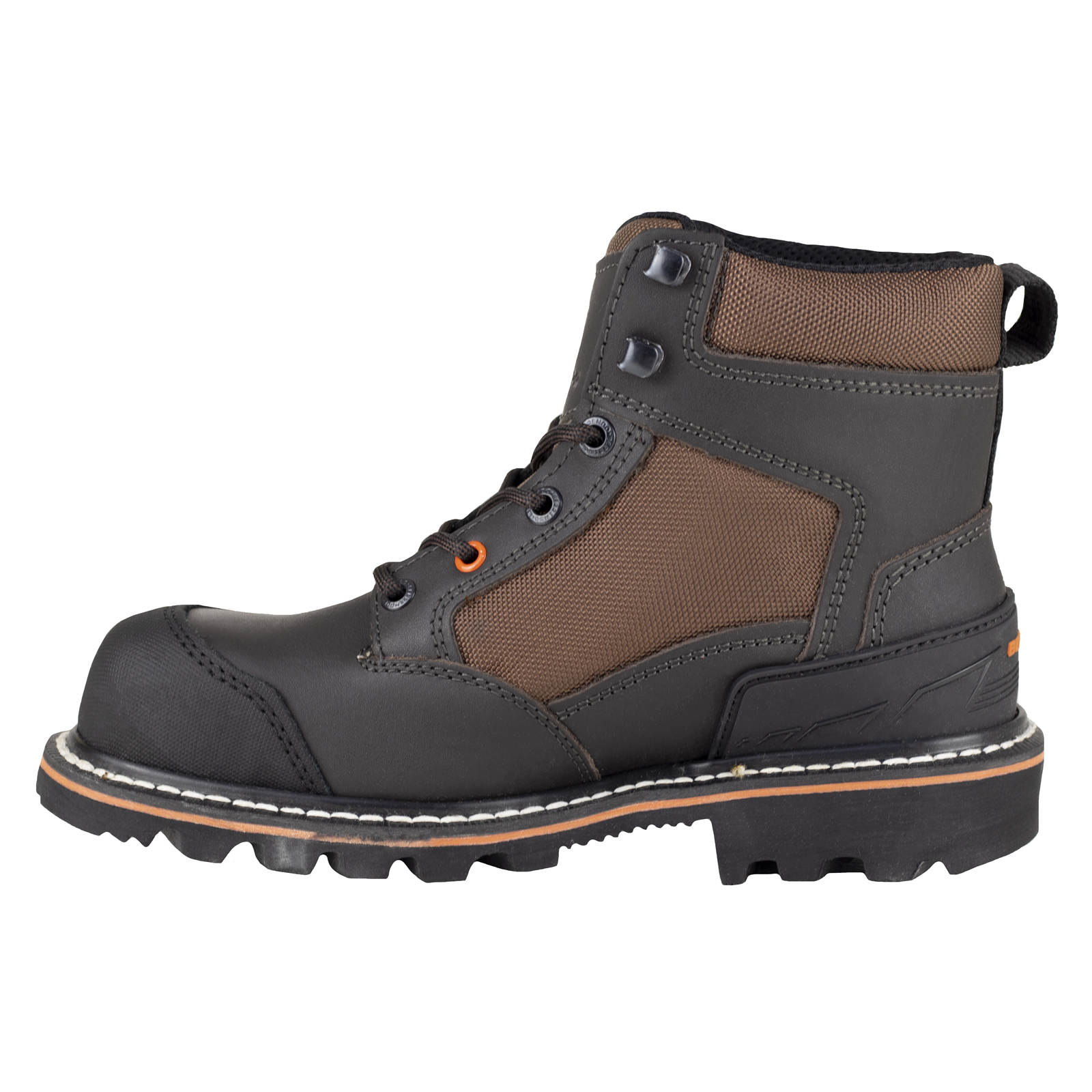 Bota Dieléctrica Industrial Casquillo Berrendo 180 Café Para Hombre.