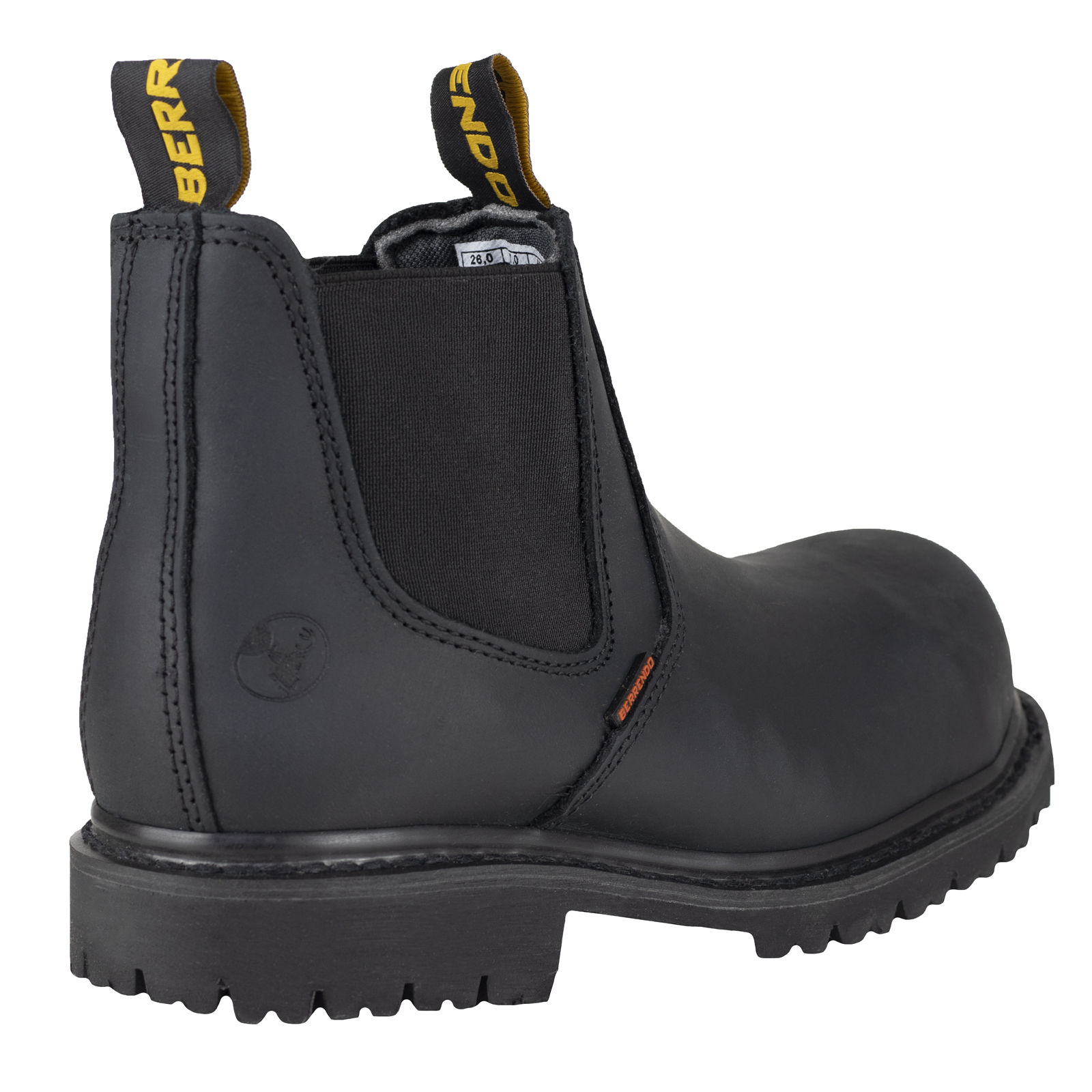 Botínes Industriales Seguridad Berrendo Hombre Casquillo 157 Negro.