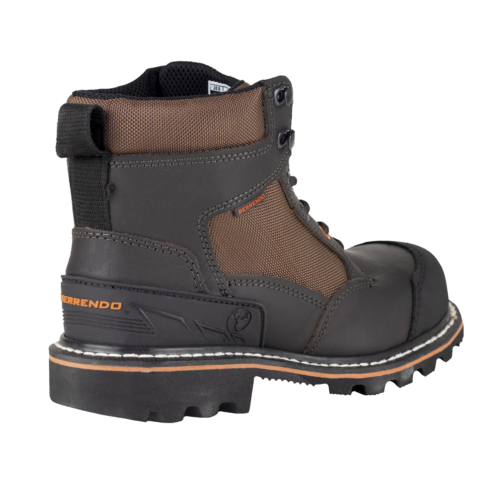 Bota Dieléctrica Industrial Casquillo Berrendo 180 Café Para Hombre.