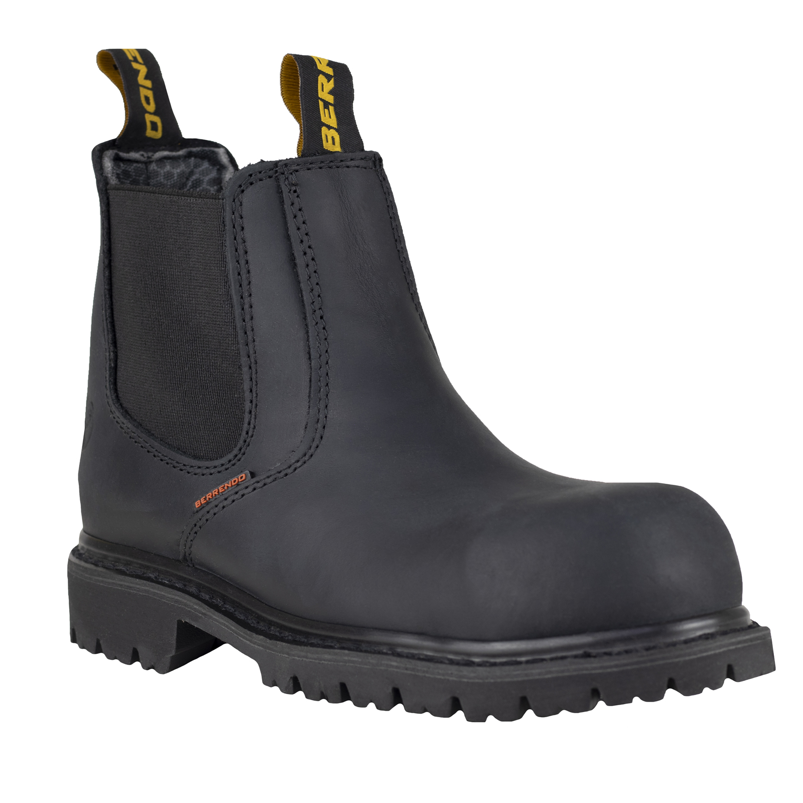 Botínes Industriales Seguridad Berrendo Hombre Casquillo 157 Negro.