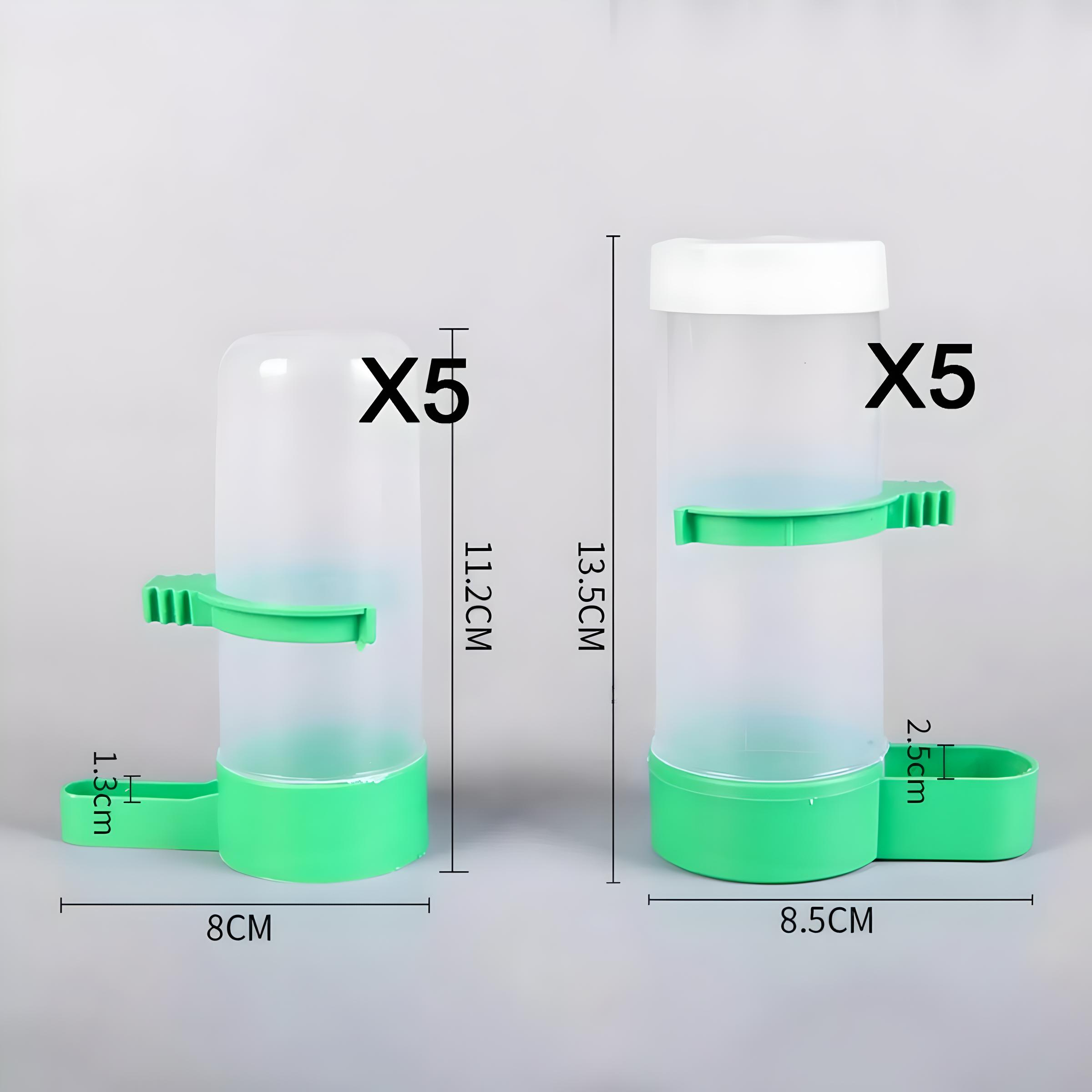 Bebederos Separadores Para Pájaros Dispensador Agua 10pzs