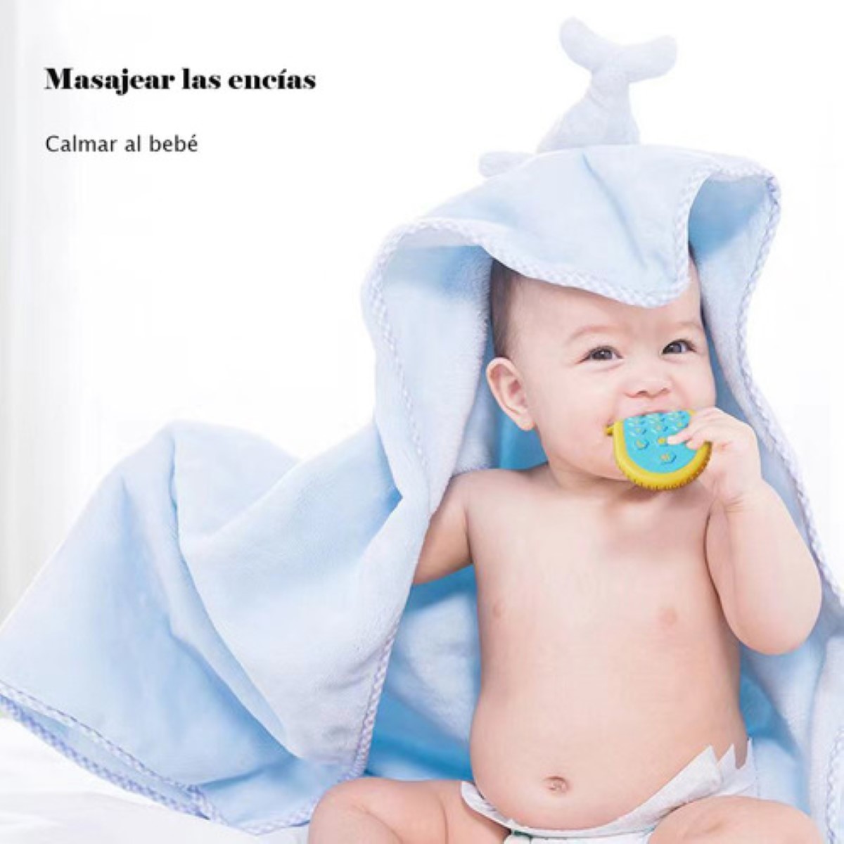 "3pcs Mordedor De Silicona Para Bebé Forma De Control Remoto "