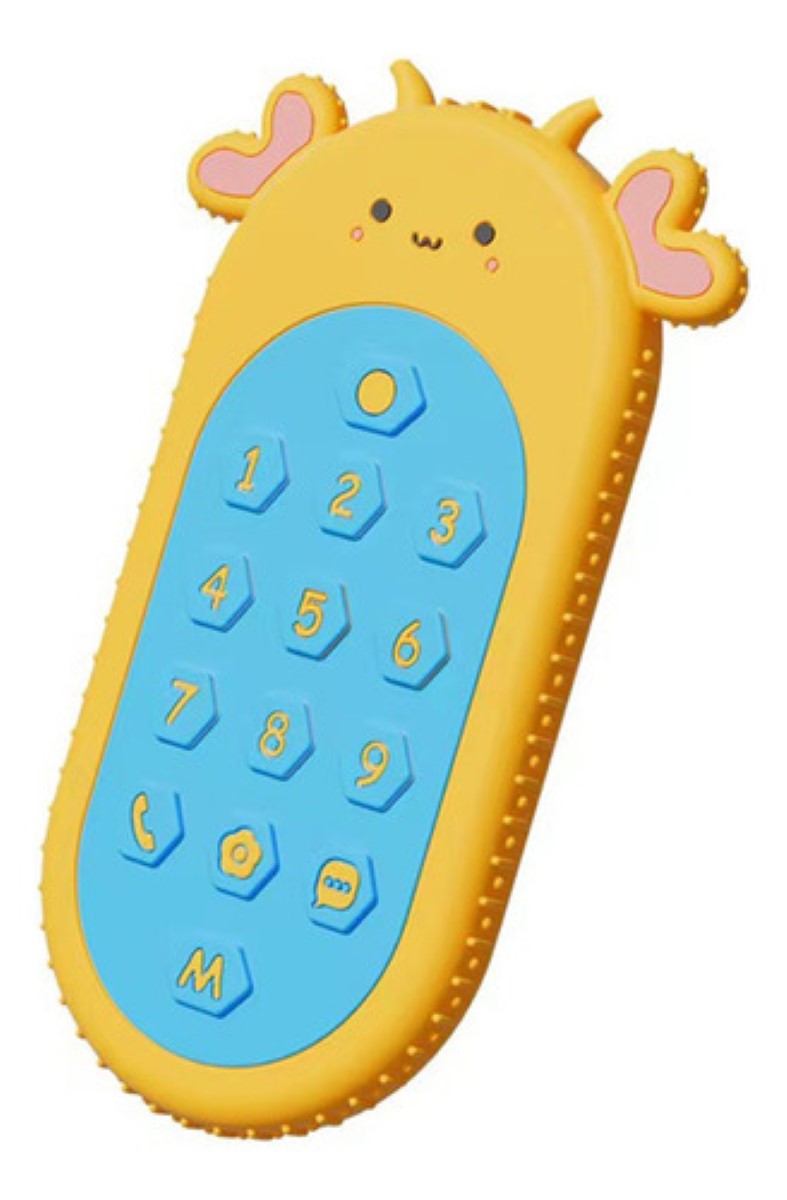 "3pcs Mordedor De Silicona Para Bebé Forma De Control Remoto "