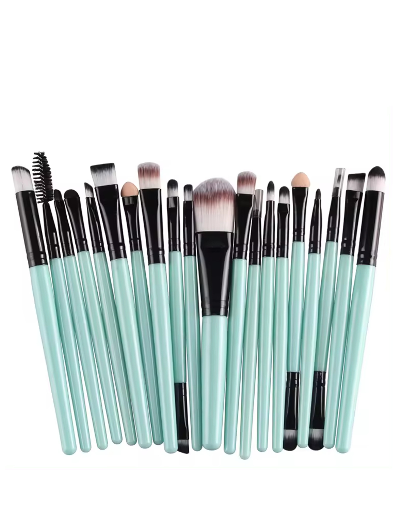 Set de 20 brochas para ojos, sombras, maquillaje, brillo, rubor