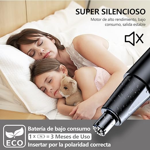 A Recortadora De Nariz y Cejas Recargable, ZZBIFRJ Rasuradora para Narizpara Recortar Cejas, Pelo De Manos y Pies, Barba y Pelo De Nariz (Negro).