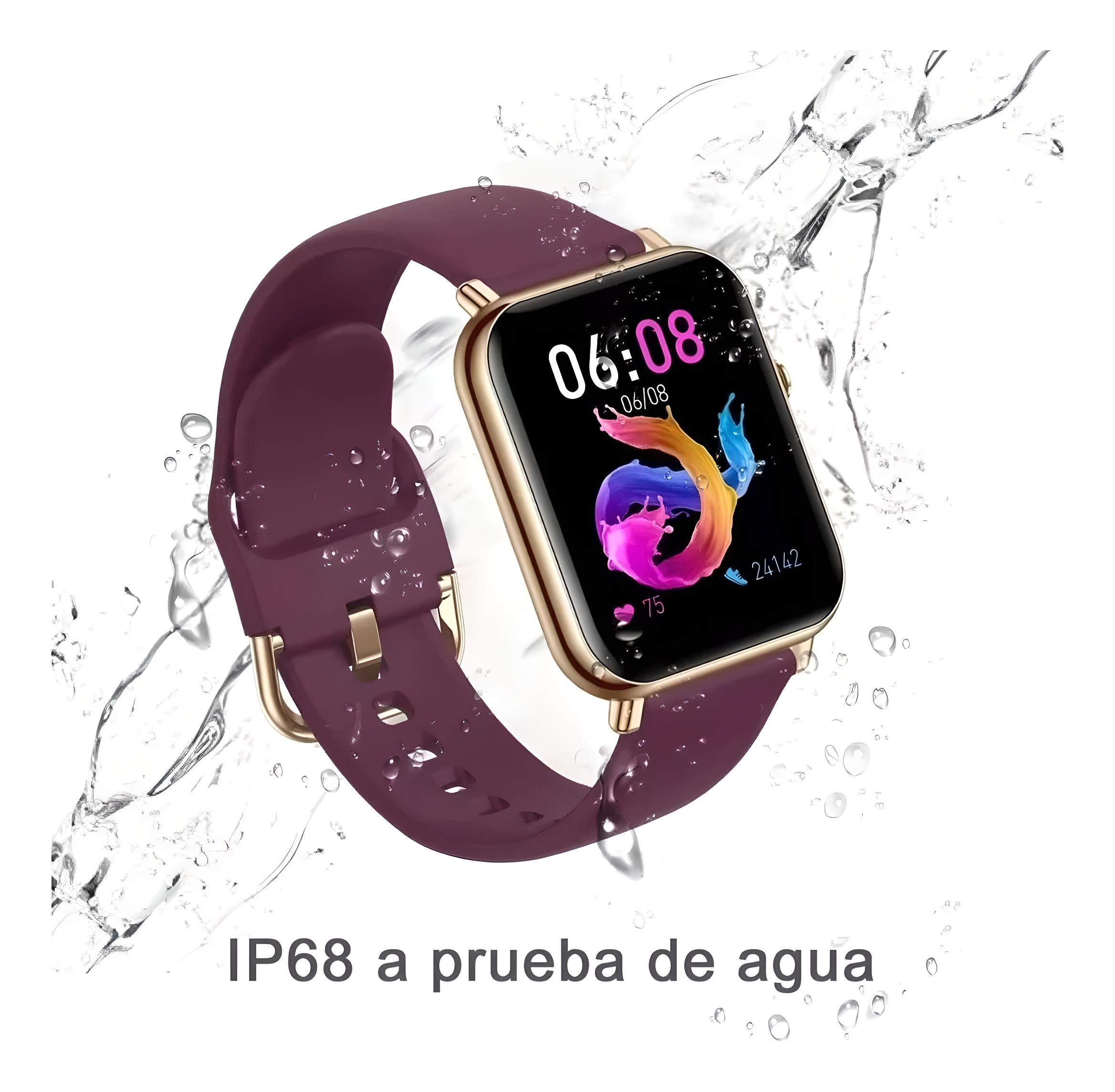 1.69'' Reloj Inteligente Smartwatch Mujer Con Impermeable