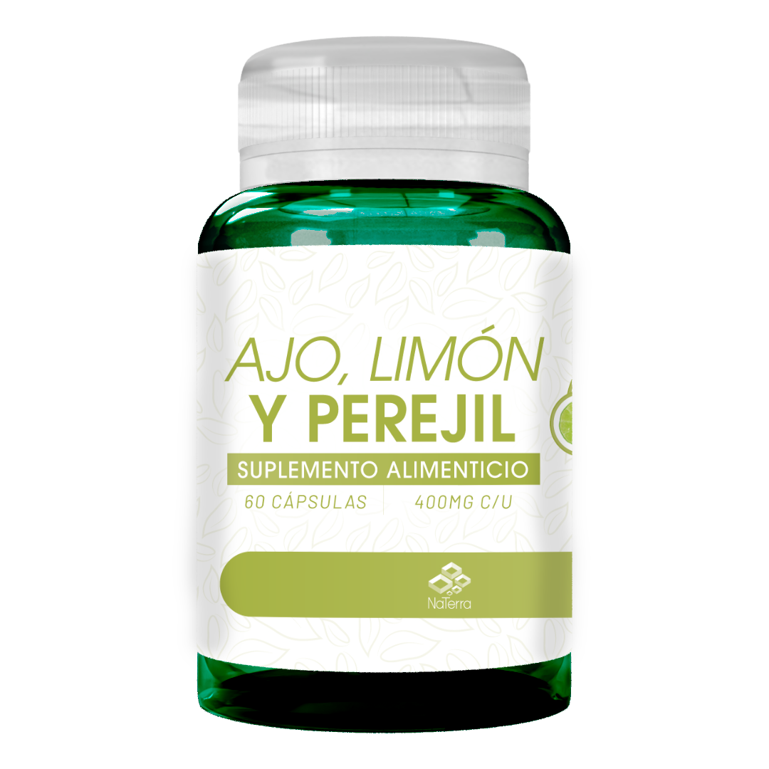 Ajo, Limón y Perejil 60 caps.
